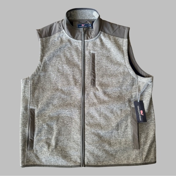 VINEYARD VINES Men’s Mountain Sweater Fleece Vest